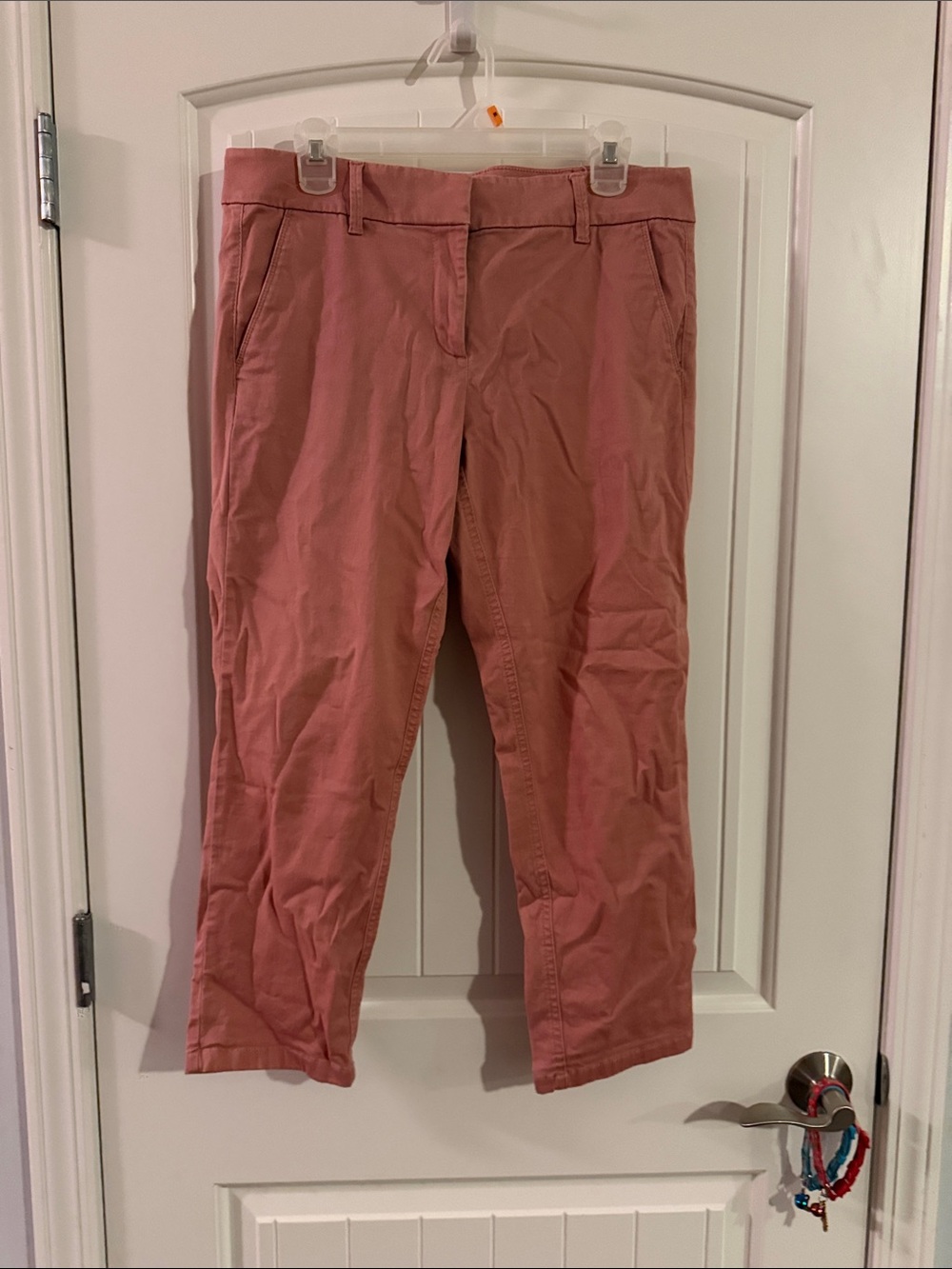 LOFT Cropped Ankle Pants in Dusty Rose